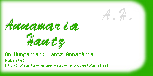 annamaria hantz business card